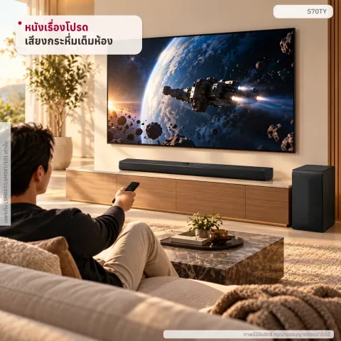 ลำโพง SoundBar รุ่น S70TY |3.1.1 ch 400W | Dolby Atmos s70ty